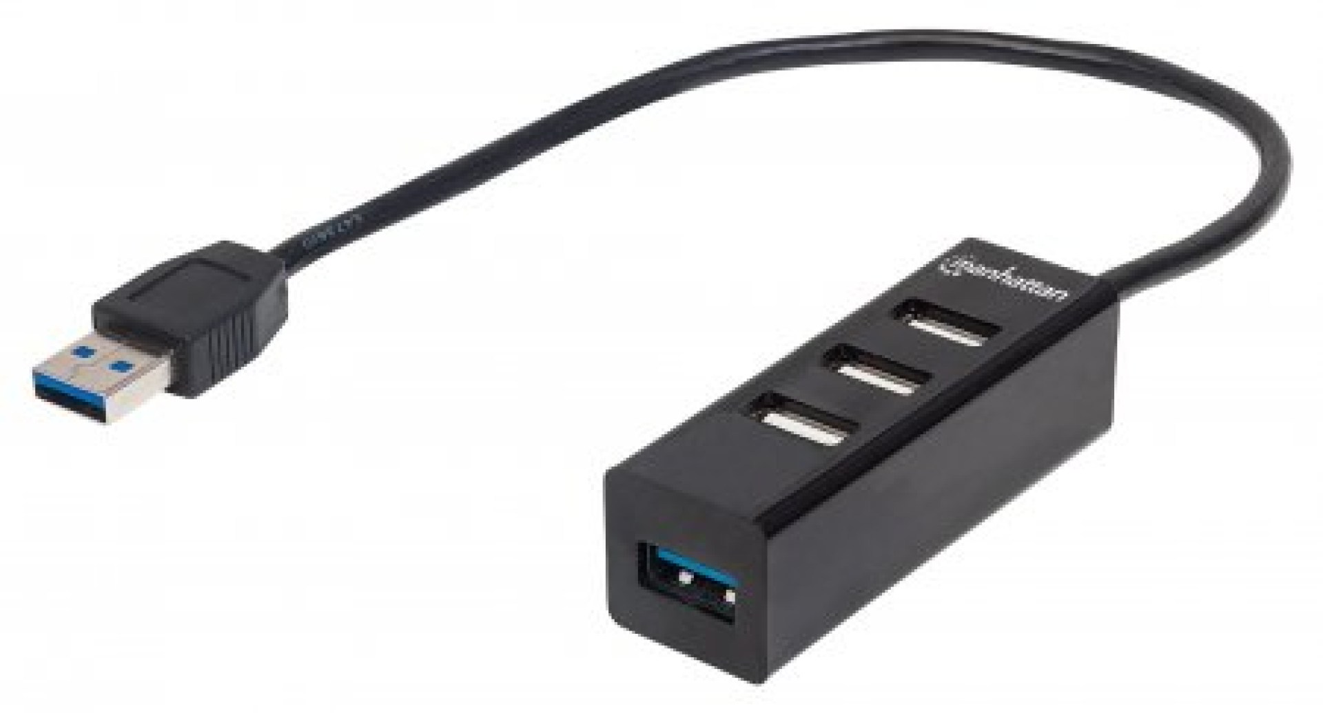 163828 Hub combo USB 3.0 / 2.0 – 1 puerto USB de SúperVelocidad 3.0 y 3 puertos de AltaVelocidad 2.0