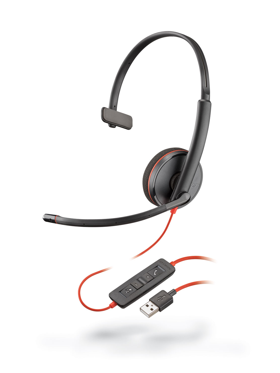 Poly Blackwire 3210 – Alambricos, USB-A, Monoaural