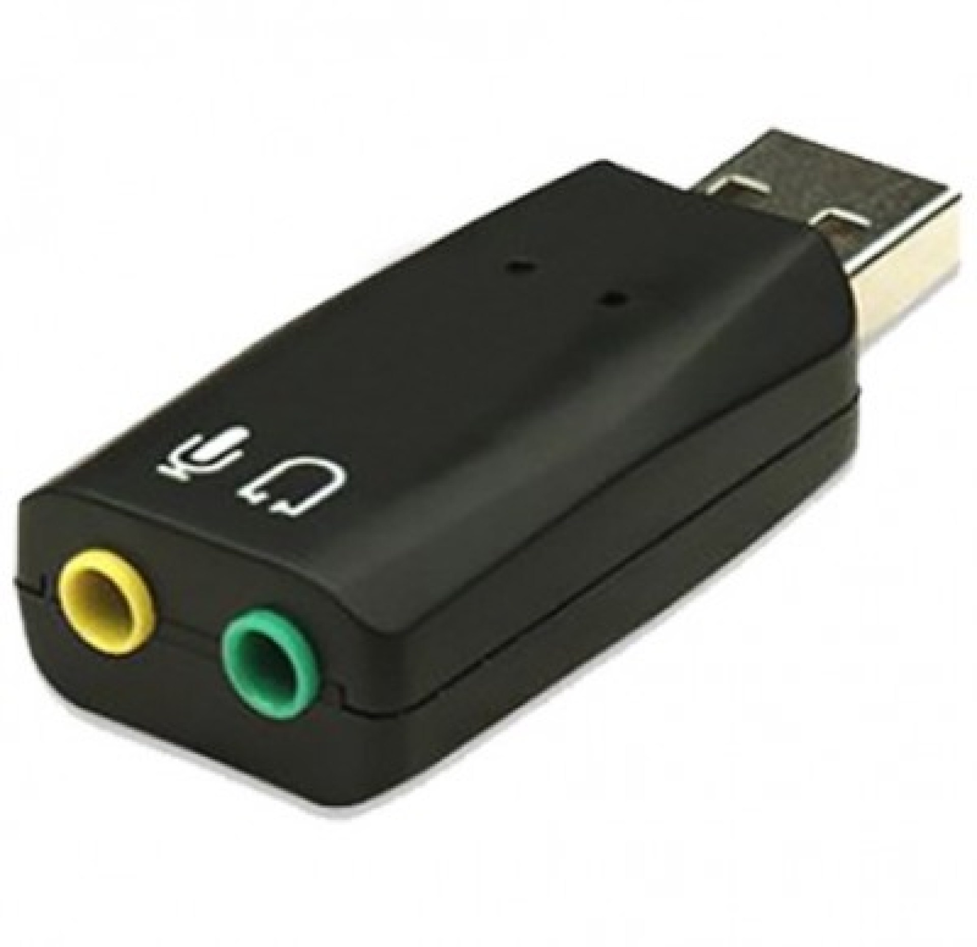 Convertidor USB V2.0 a Audio 3.5mm/Auxiliar – 5.1 Canales, Negro, 856601 BROBOTIX