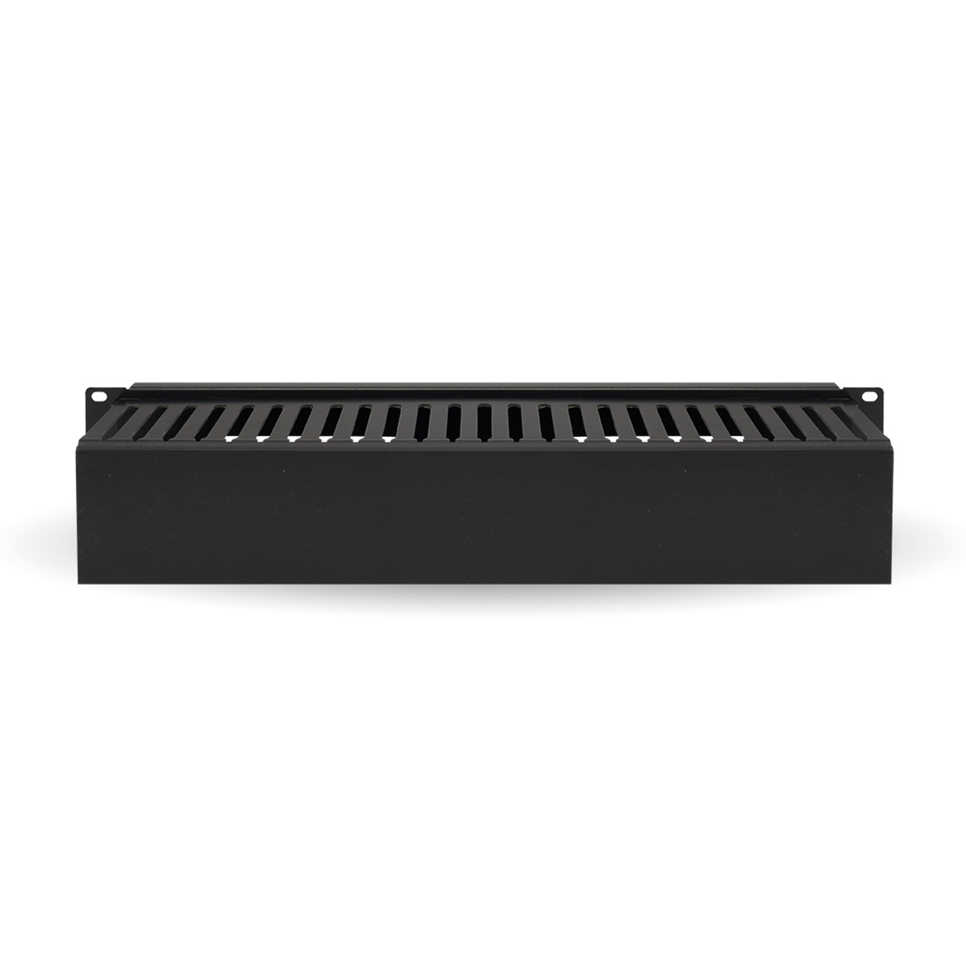 Organizador Metálico Horizontal de 2U BROBOTIX 830878 – Negro, Acero, 2U