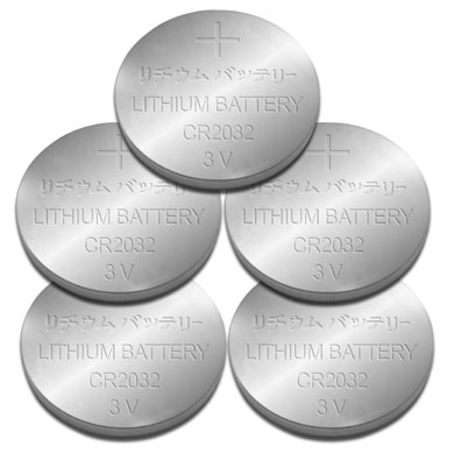 Batería CMOS CR2032 – Pack de 5 pzs, Litio, 3 V. Larga duración, 350323 BROBOTIX