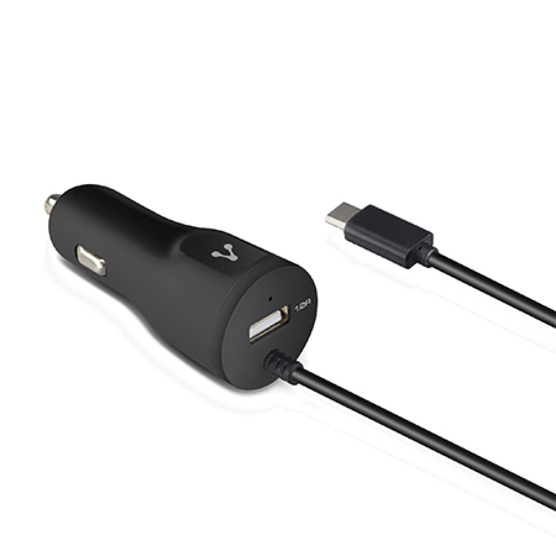 Cargador cable micro USB VORAGO AU-303 – Negro, 2.4A USB 1.0A