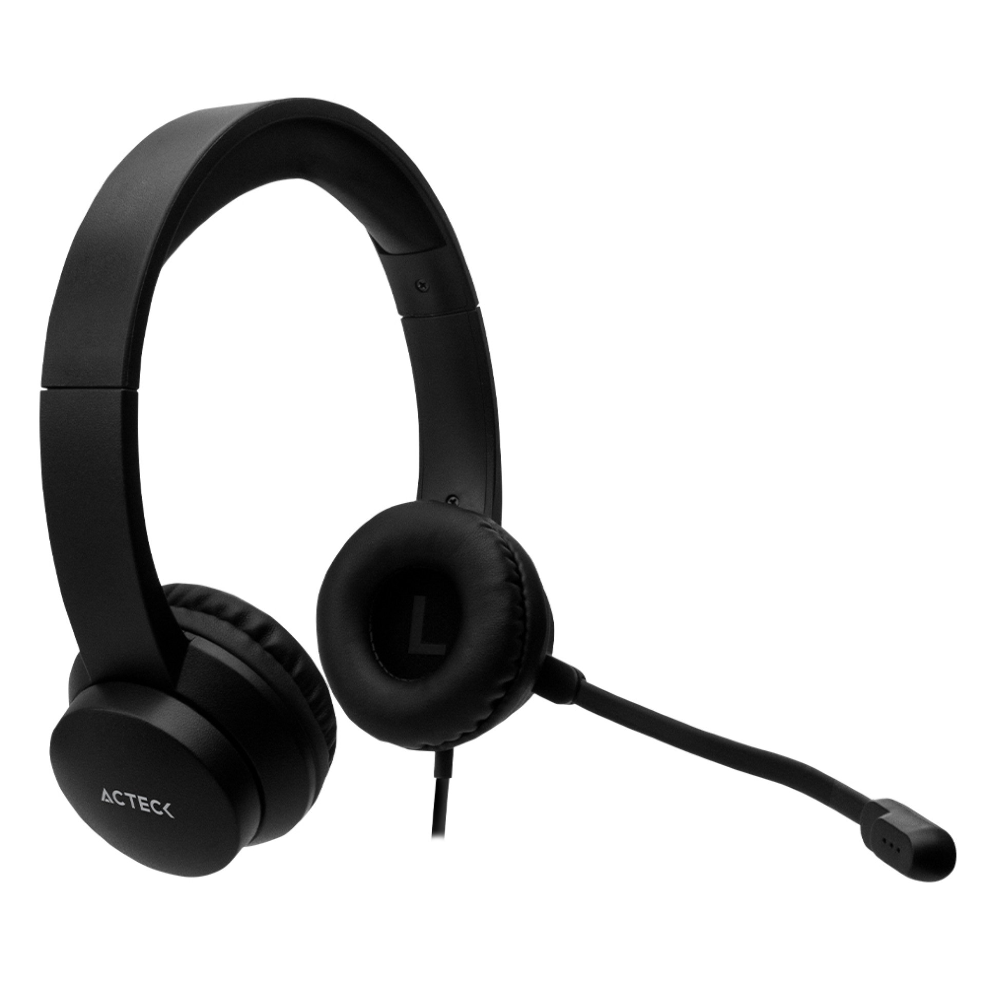 Headset ACTECK Estéreo 2.0 Alámbrico USB MIC Ajustable WINDOWS-LINUX-MAC OS DISCOVER HU230 –