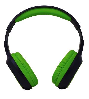 AUDIFONOS OVER-EAR BLUETOOTH NBH-04 PRO ALTA POTENCIA RADIO FM MICRO SD 3.5MML MANOS LIBRES NEGRO/VERDE –