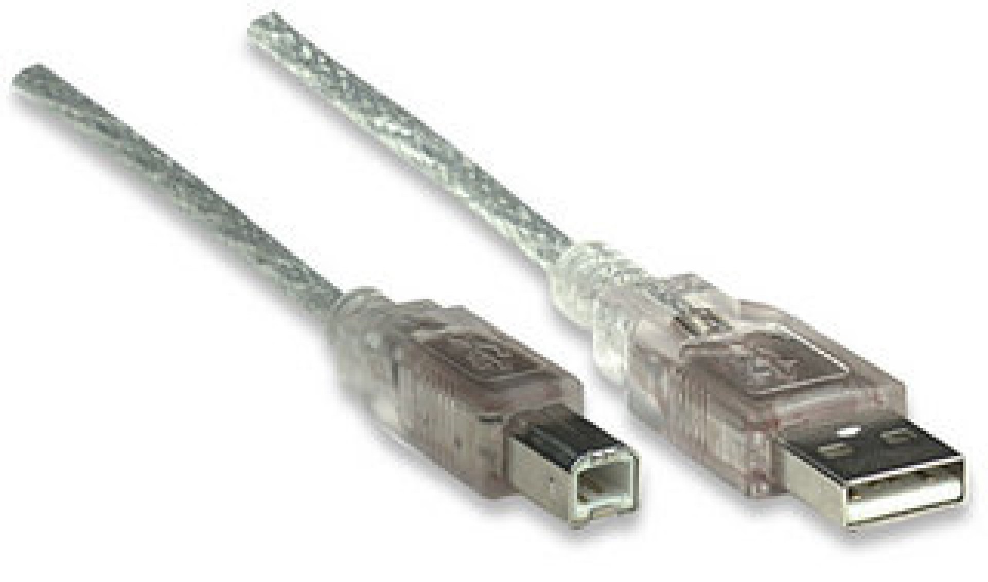 333405 Cable para Dispositivos USB B de Alta Velocidad – USB tipo A macho a USB tipo B macho Color Plata.