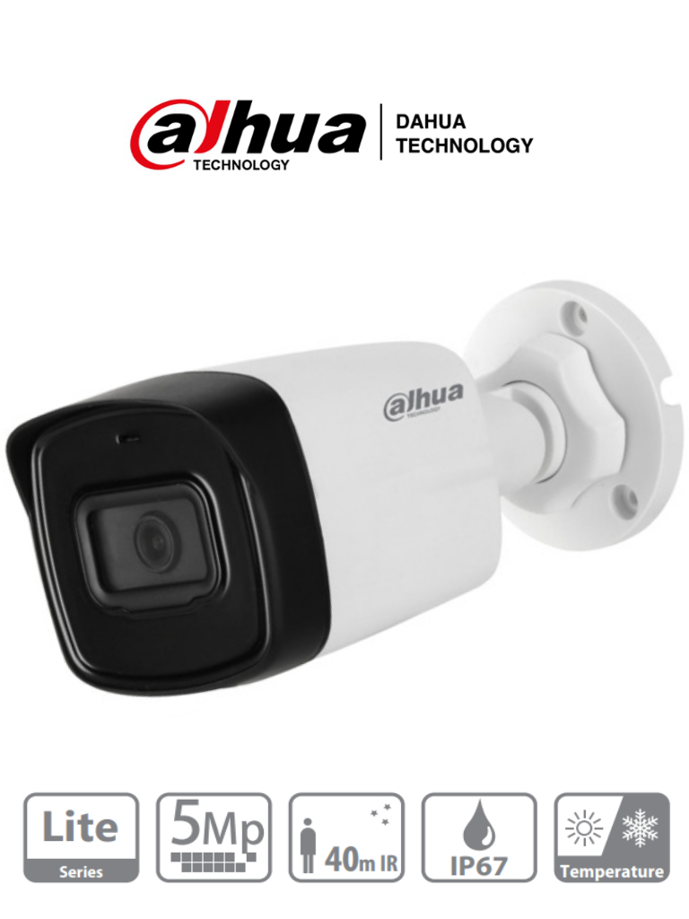 Cámara Bala Dahua Technology DH-HAC-HFW1500TLN-0280B-S2 –