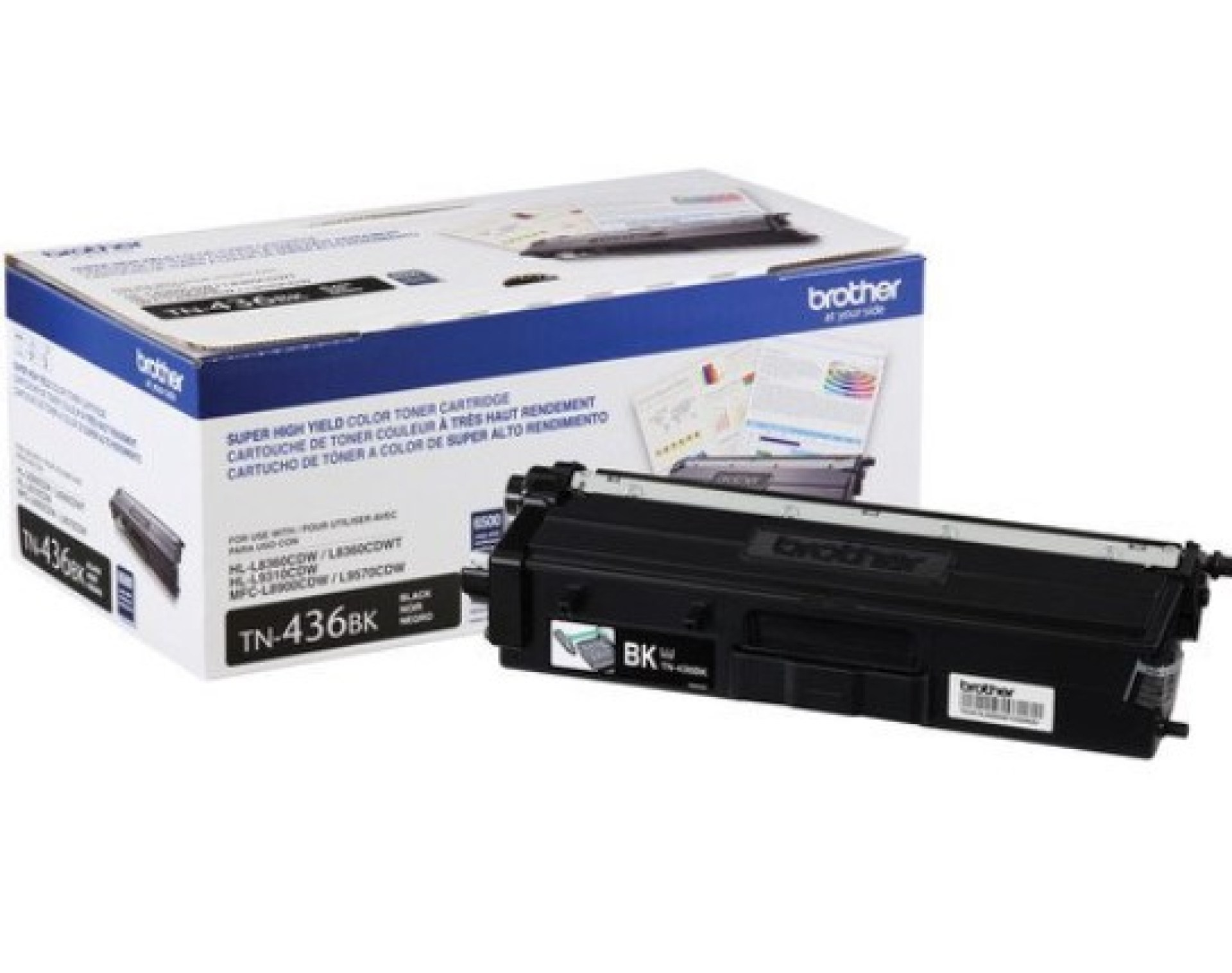 Tóner Brother Valor TN436BK negro – rendimiento aproximado 6, 500 páginas