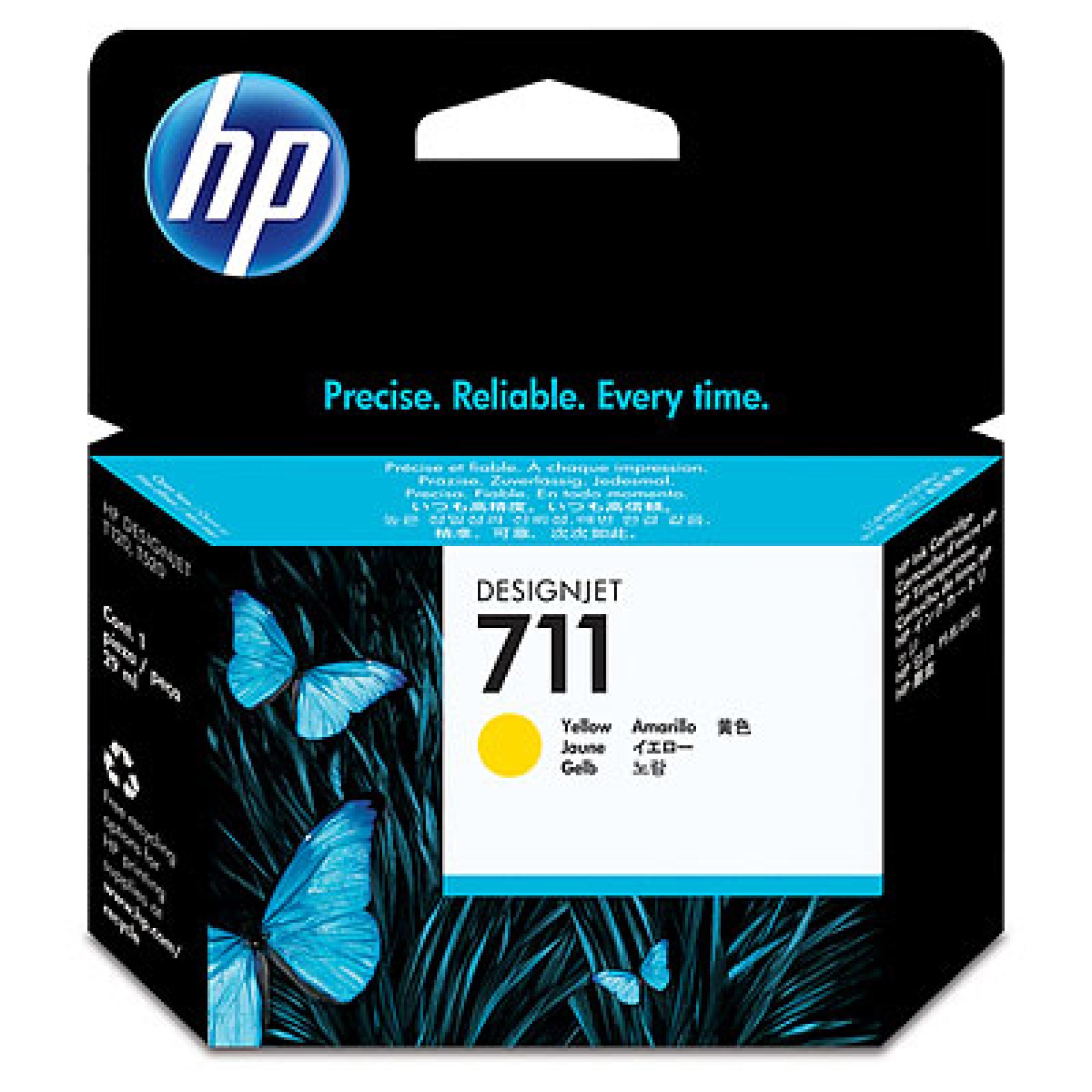 Tinta HP 711 – CZ132A, Amarillo 29ml