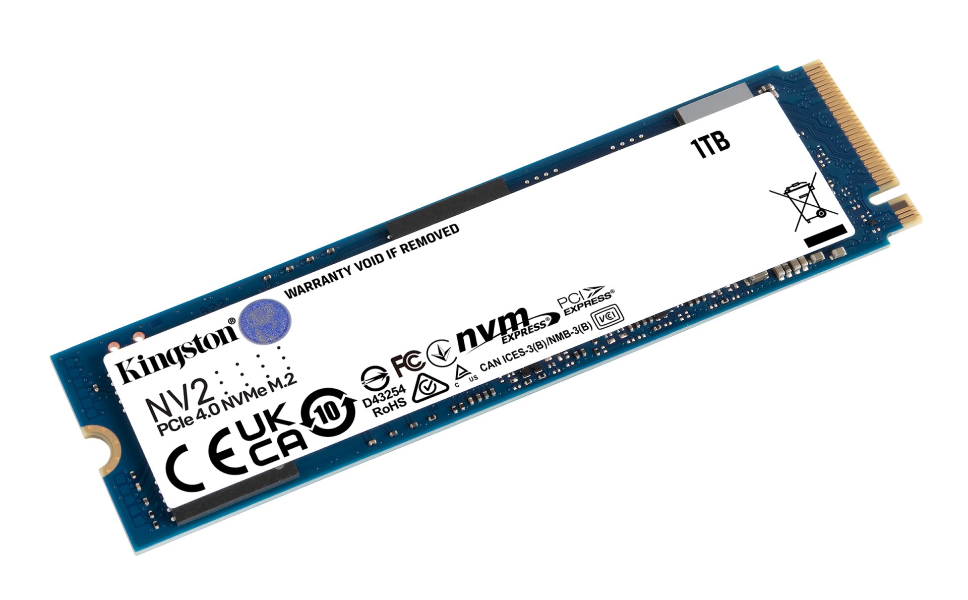 UNIDAD DE ESTADO SOLIDO KINGSTON NV2 500GB M.2 2280 NVME PCIE GEN 4X4 R.3500MB/S W.2100MB/S –