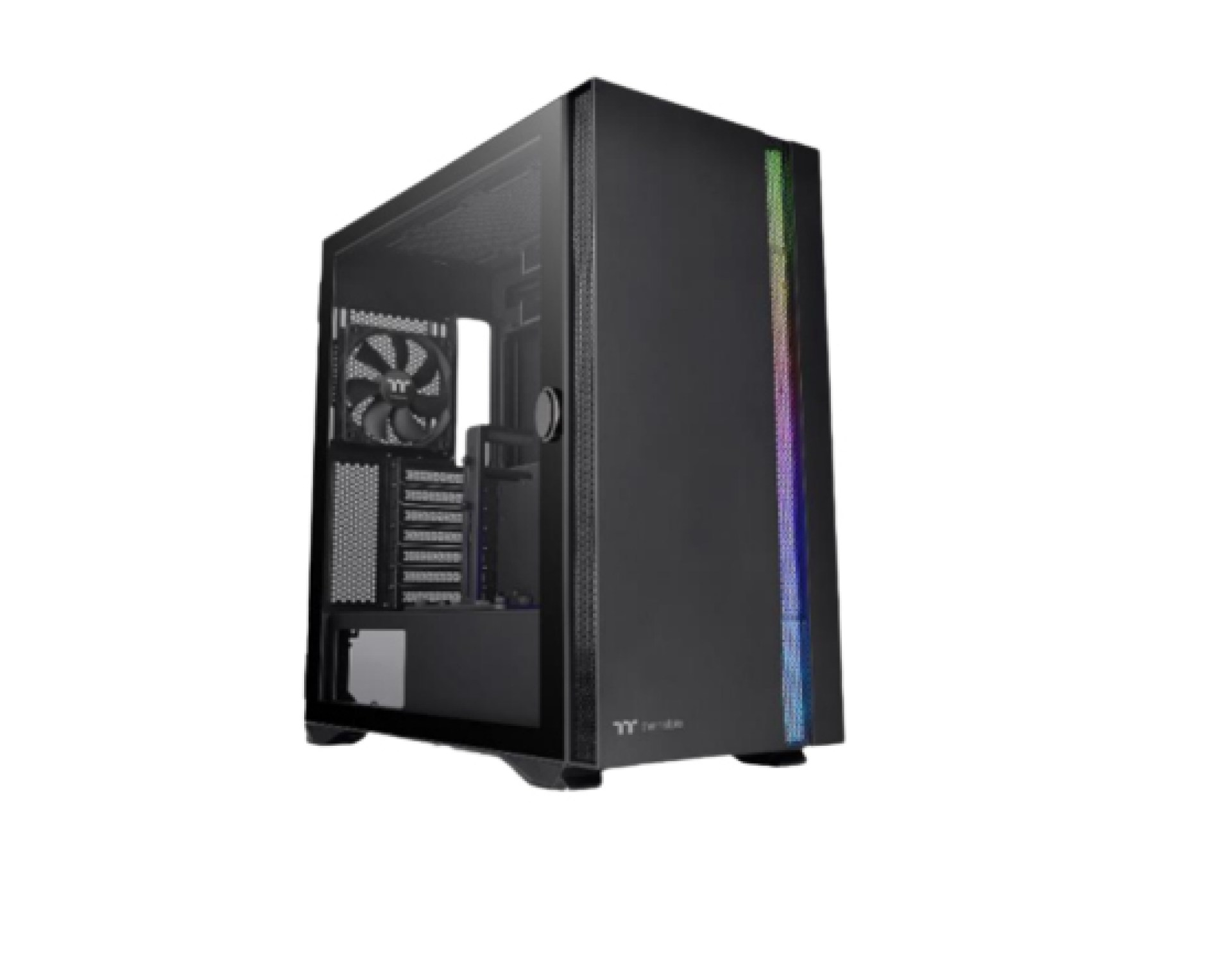 Gabinete Thermaltake H700 TG Negro Mid Tower – ATX/Micro-ATX/Mini-ITX/EATX, USB 2.0/3.0, sin Fuente, 2 Ventiladores LED Instalados