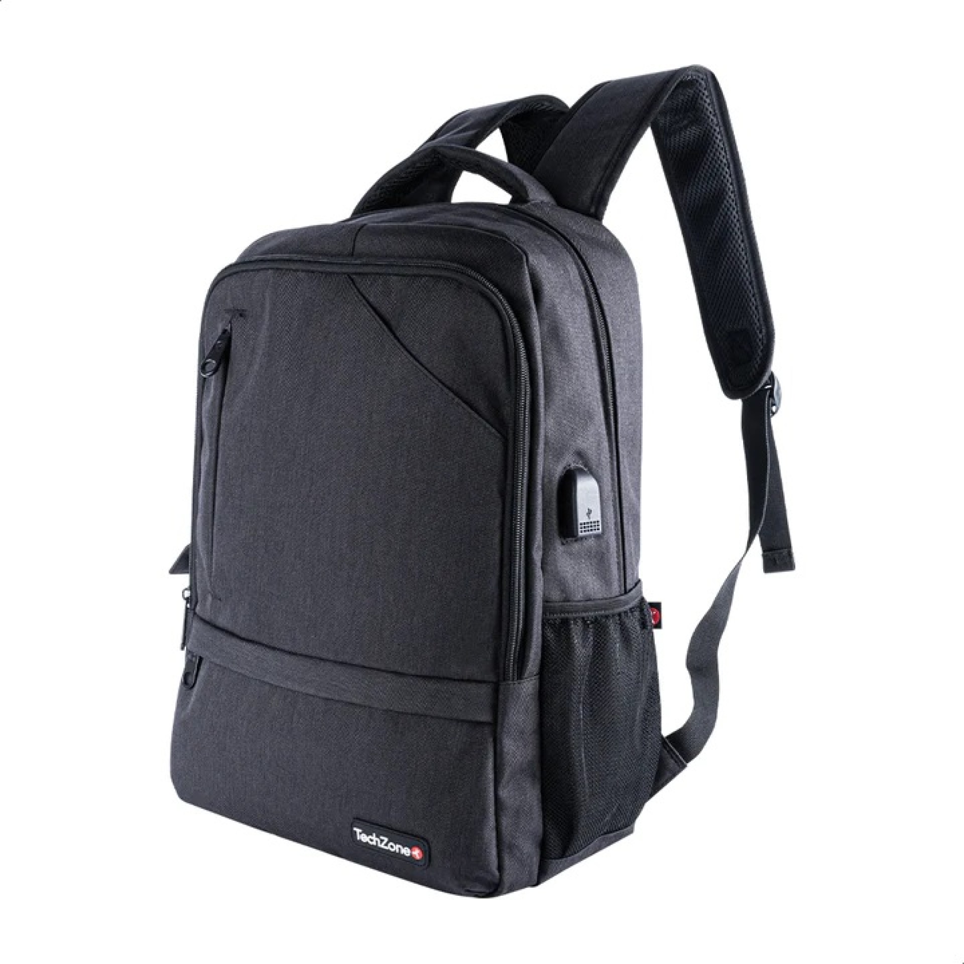 Backpack Loud TechZone – de 15.6 pulgadas, múltiples compartimientos, organizador frontal, costuras y asas reforzadas, garantía limitada de por vida.