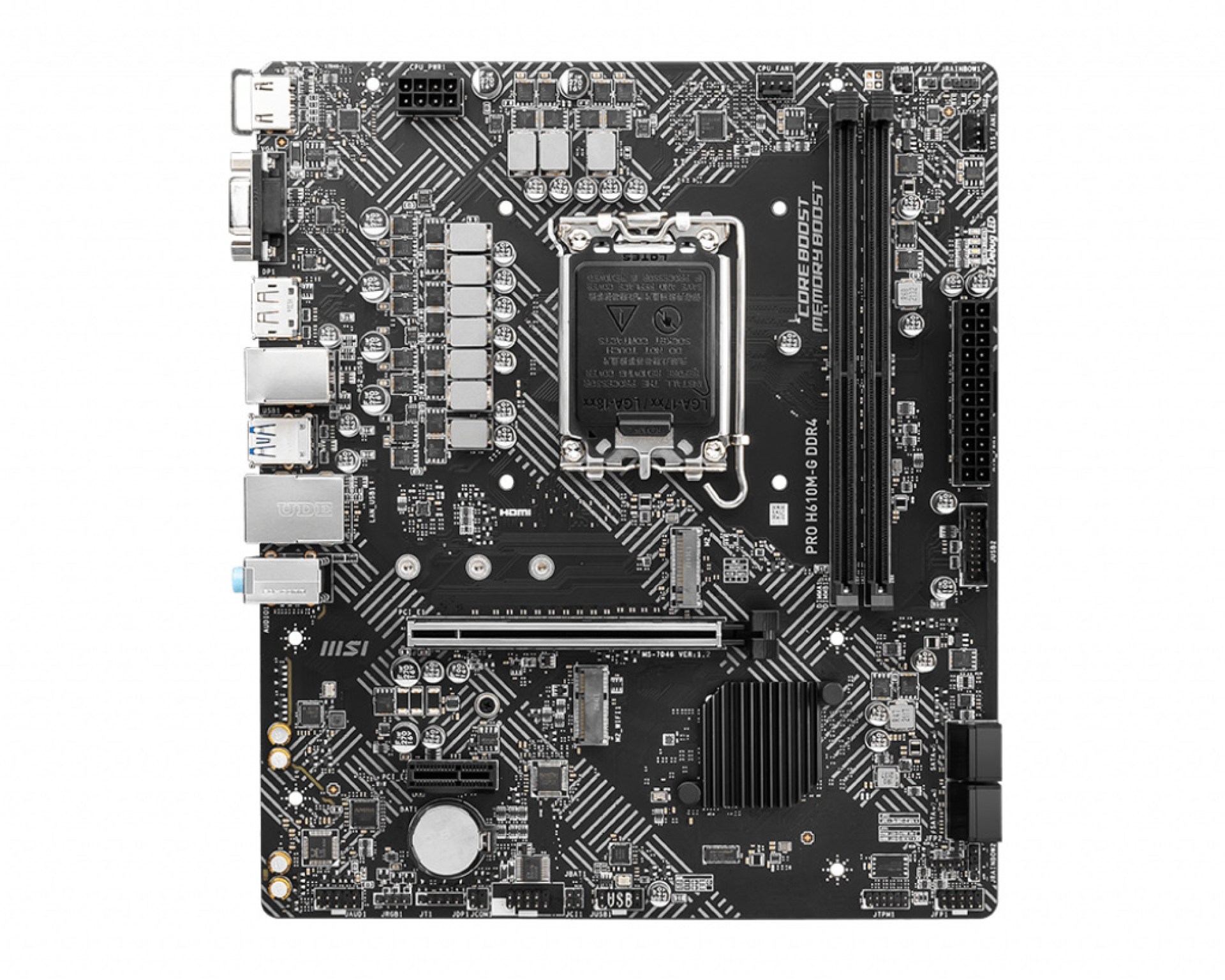 Motherboard MSI PRO H610M-G – 64 GB, Intel, LGA1700, Micro ATX