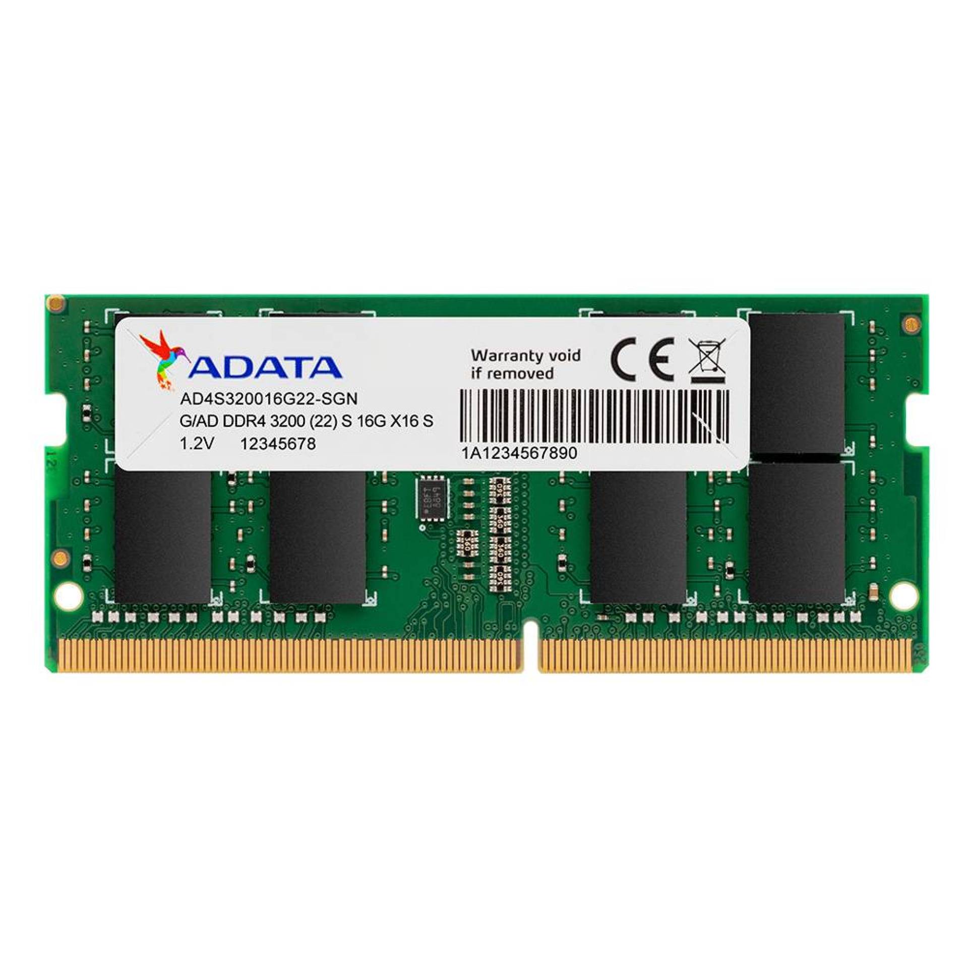 Memoria DDR4 de 16GB SODIMM 3200MHz ADATA AD4S320016G22-SGN –