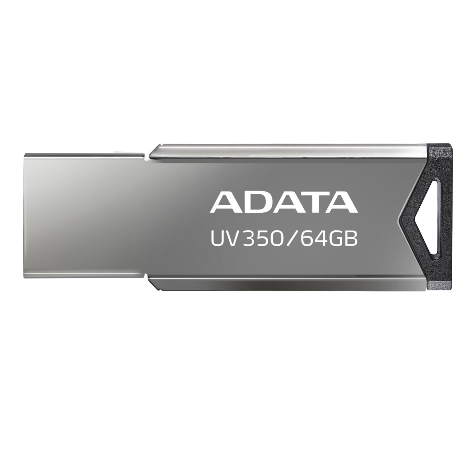 Memoria USB ADATA AUV350-64G-RBK – Metálico negro., 64 GB, USB 3.2 Gen1