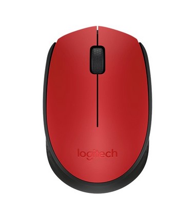 Mouse LOGITECH M170 – Rojo, RF inalámbrico