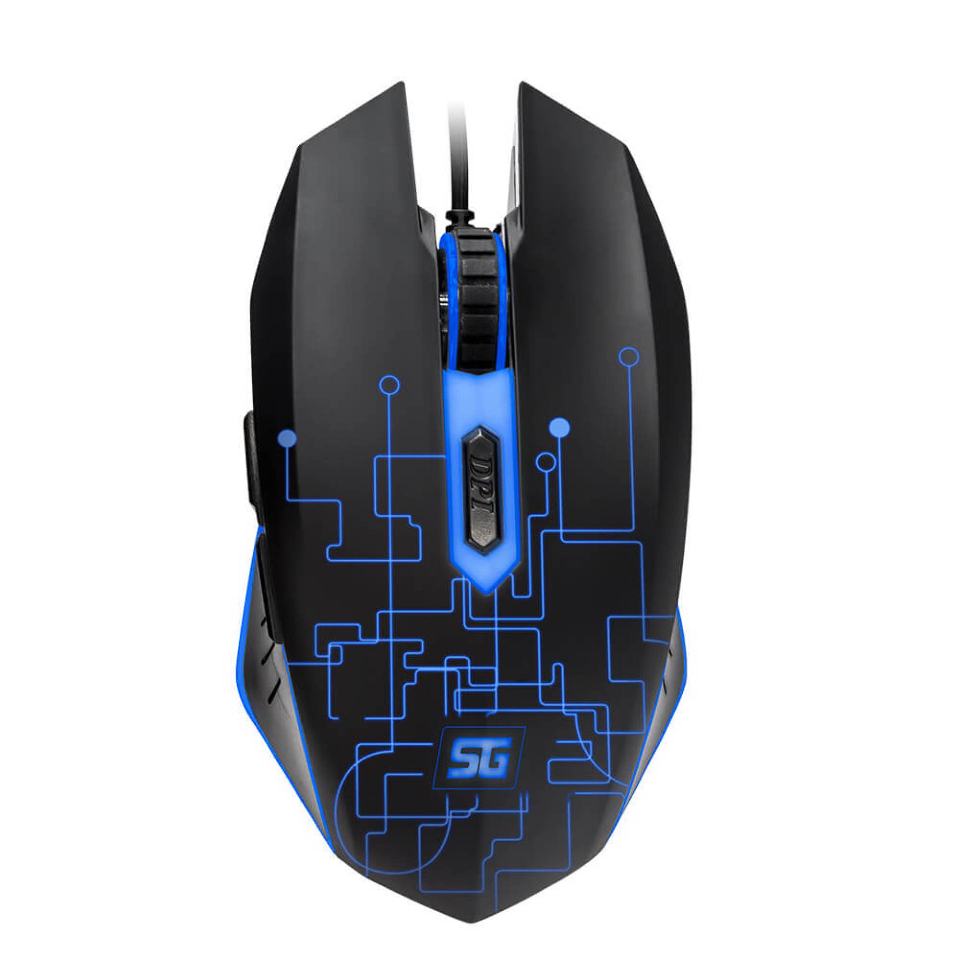 Mouse Iluminado Alámbrico Gamer VORAGO Start the Game MO-501 – 3, 200 DPIs
