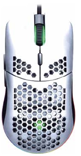 YEYIAN – MOUSE GAMER RGB LINKS SERIE 3000, BLANCO, SENSOR OPTICO LASER PIXART 3212DM, RESOLUCION HASTA 200DPI, BOTONES PROGRAMABLES, MOD. YMG-24311