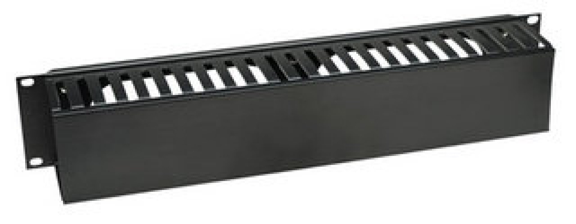 168458 Organizador Cables 19″ – Con Tapa plastico