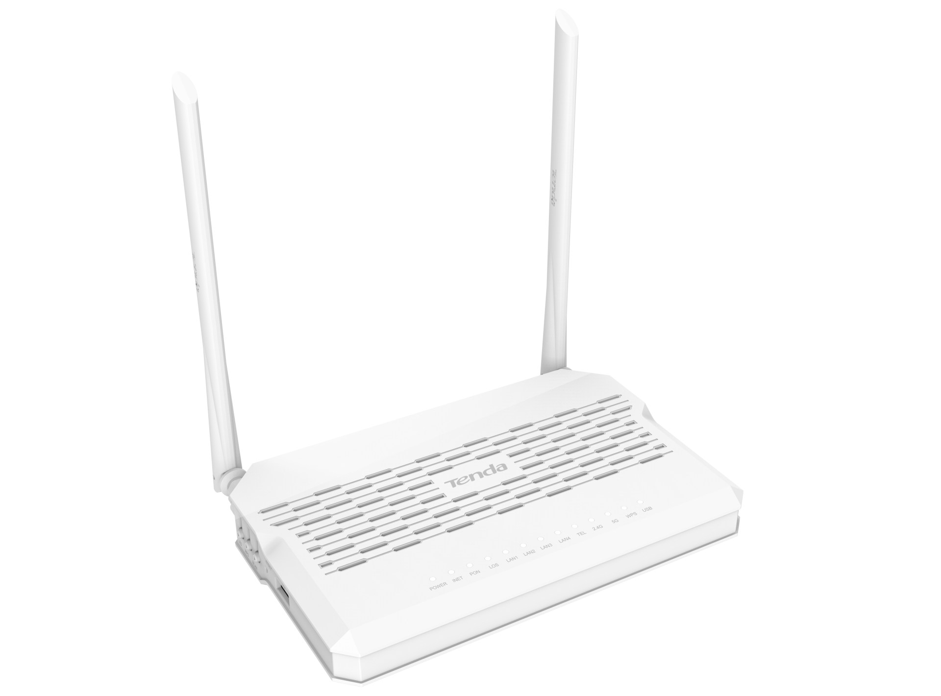 Wi-Fi de doble banda GPON ONT TENDA AC1200 – 867 Mbps a 5 GHz y 300 Mbps a 2, 4 GHz, 2, Blanco