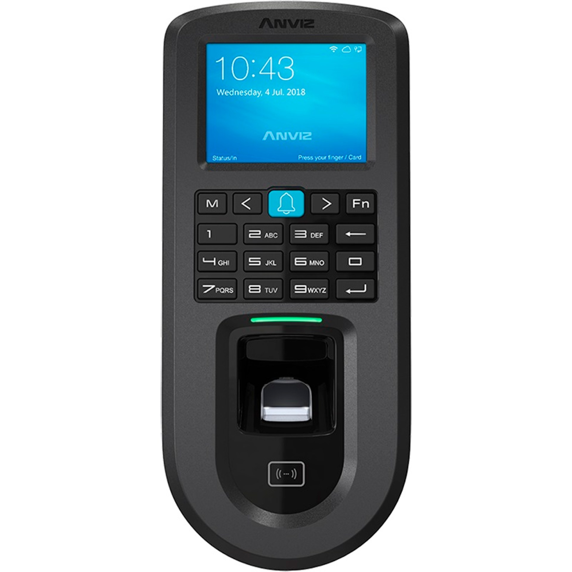 Control de Acceso y Asistencia  Anviz AN-VF30PRO-WIFI – Negro, Si