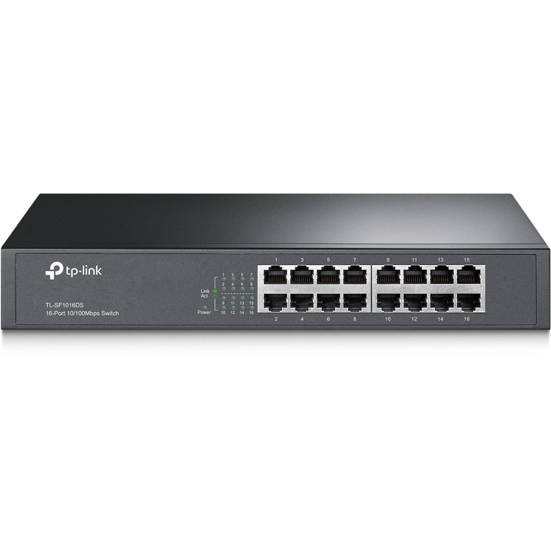 Switch  TP-LINK TL-SF1016DS – Negro, 16 puertos