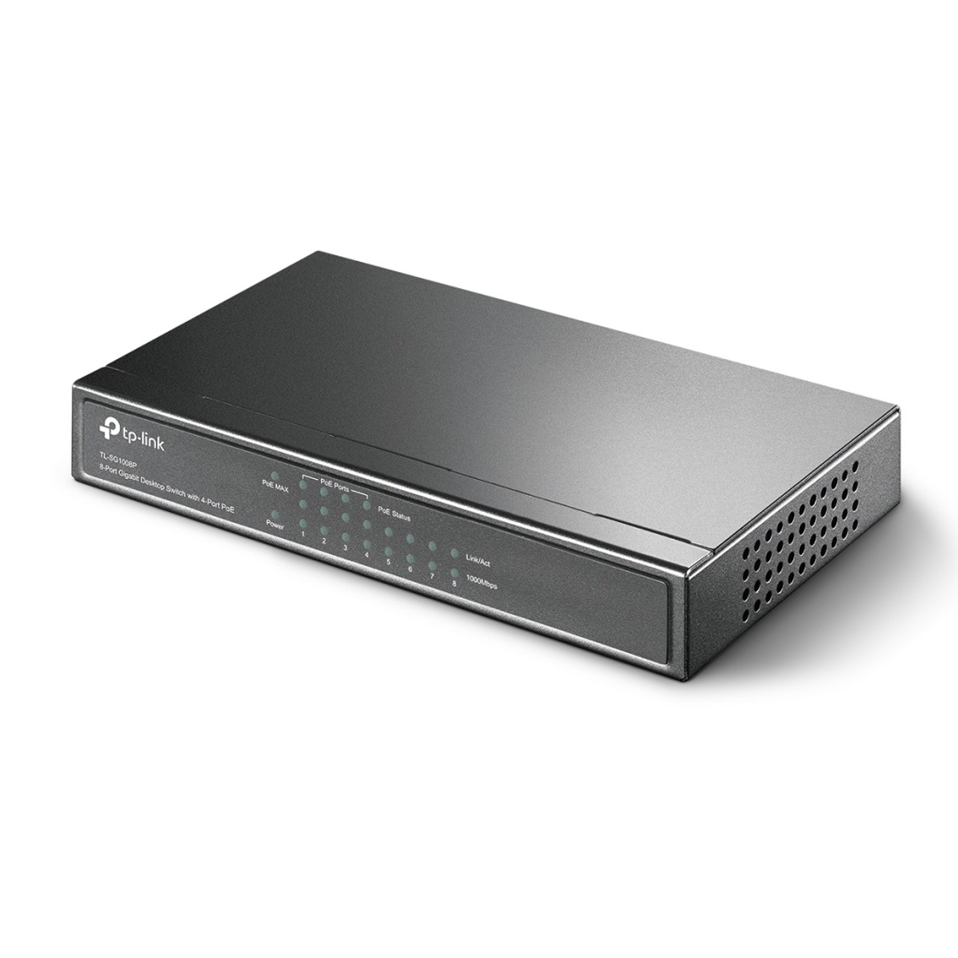 Switch PoE TP-LINK TL-SG1008P – Gris, 53 W