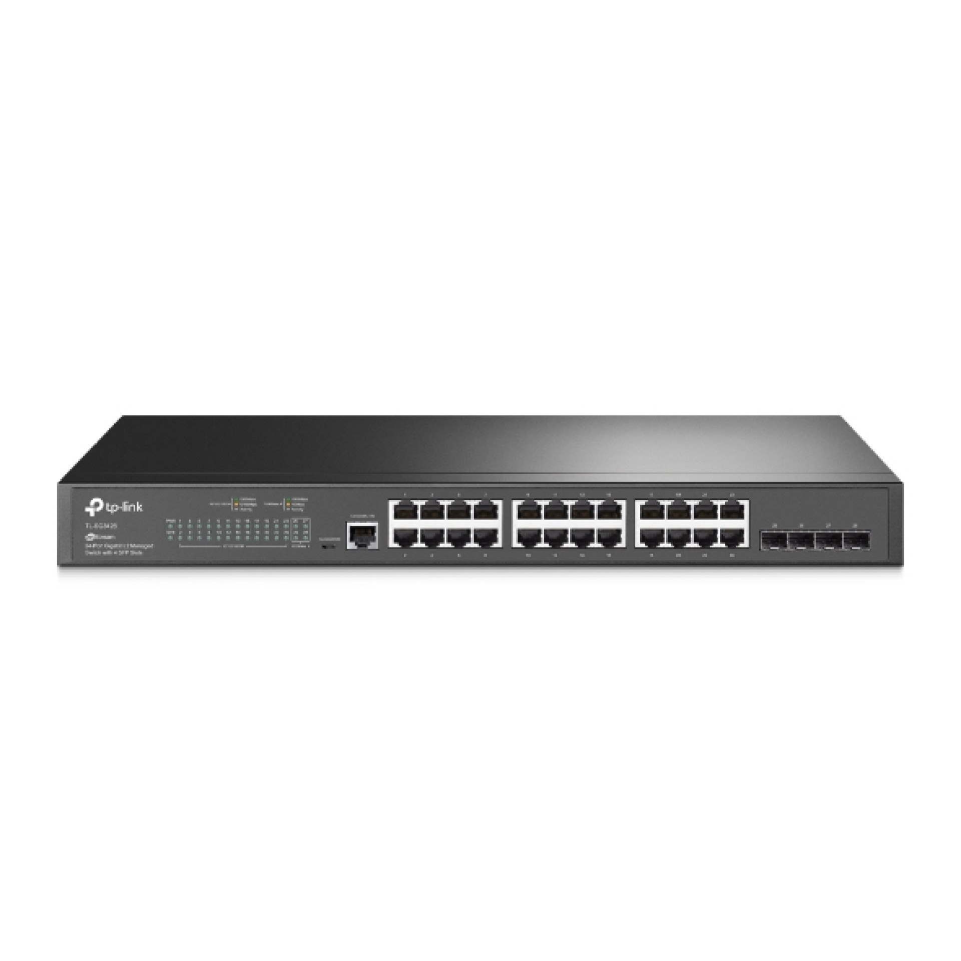 Switch TP-LINK SG3428 (TL-SG3428) – Gigabit administrable JetStream L2  RJ45, 24 puertos, 10/100/1000, (4) Gigabit SFP, (1)Puerto de consola Micro USB