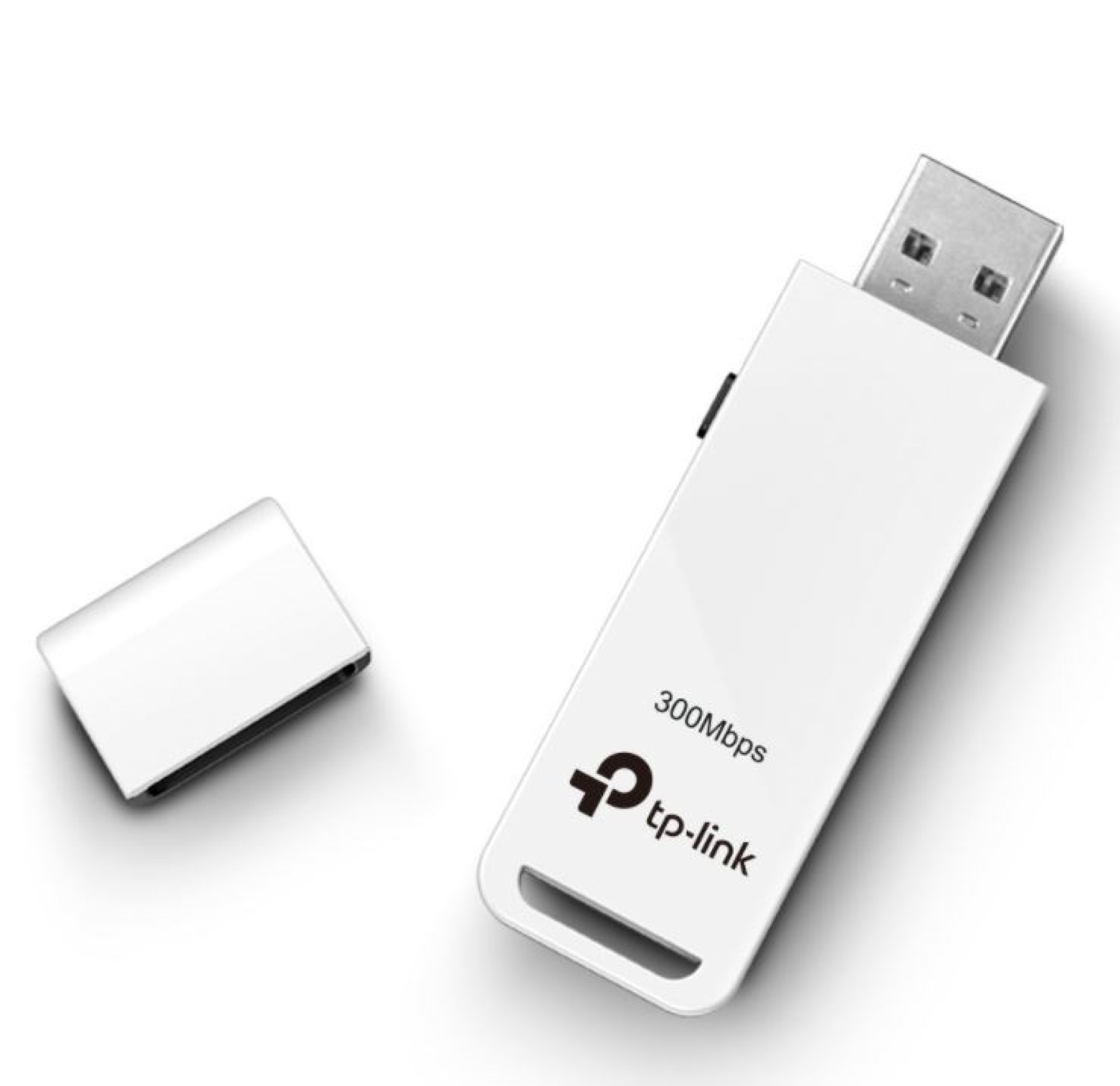 Adaptador USB  TP-LINK TL-WN821N – Inalámbrico, 300 Mbit/s, Color blanco