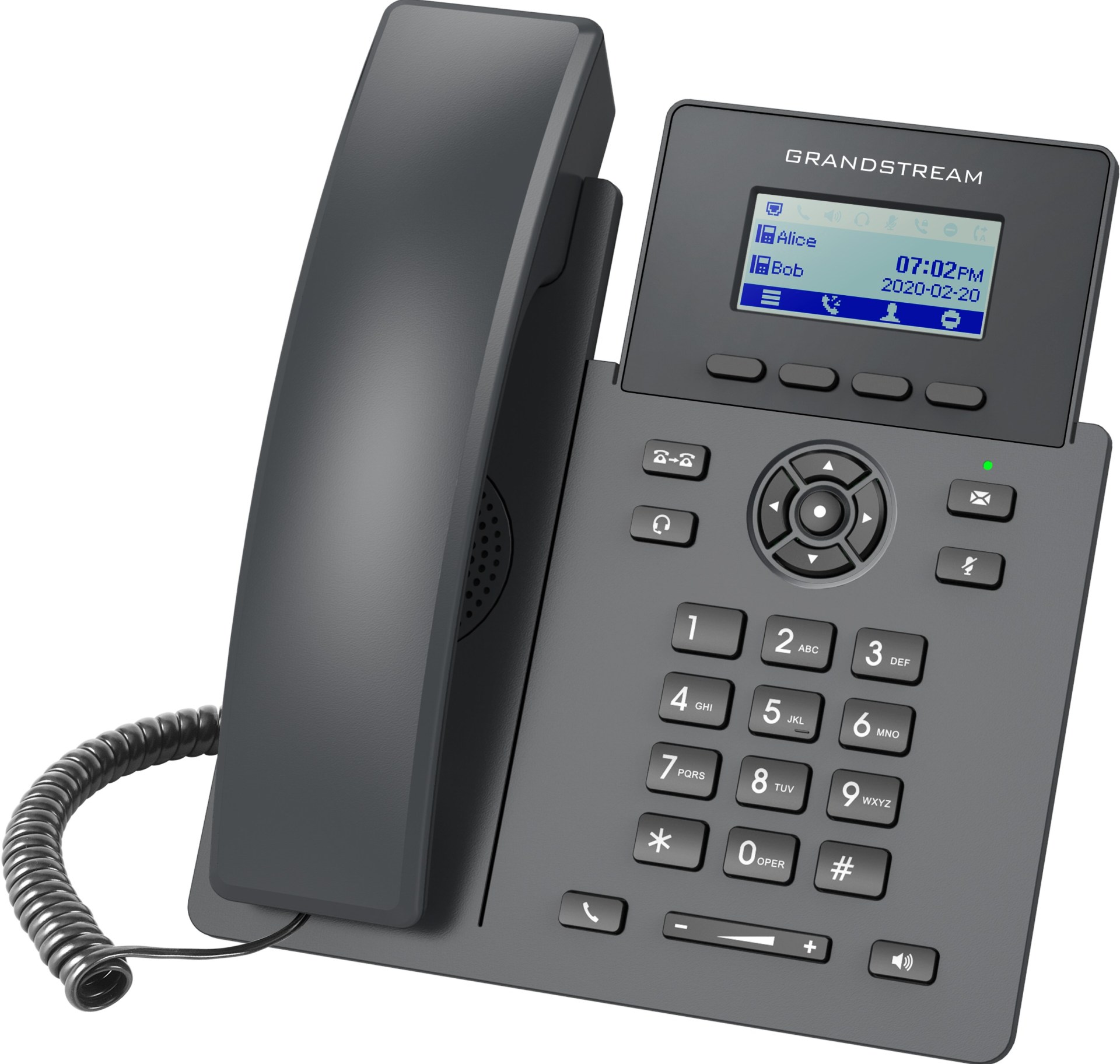 Teléfono IP de 2 líneas con 2 cuentas SIP – conferencia de 5 vías, Ethernet Sin Poe pero SI incluye su fuente de alimentación