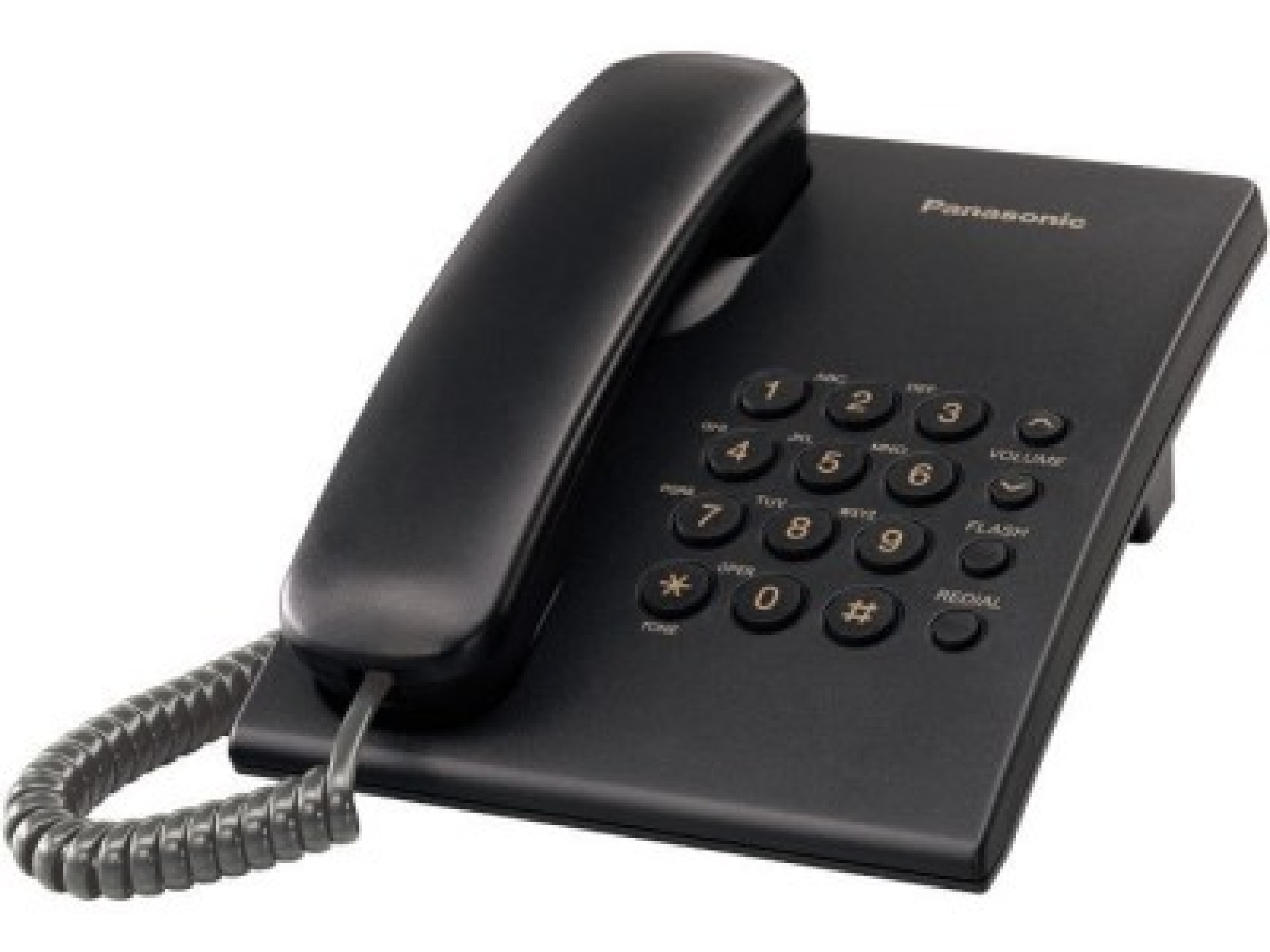Teléfono Análogo PANASONIC KX-TS500MEB – Escritorio/pared, Negro